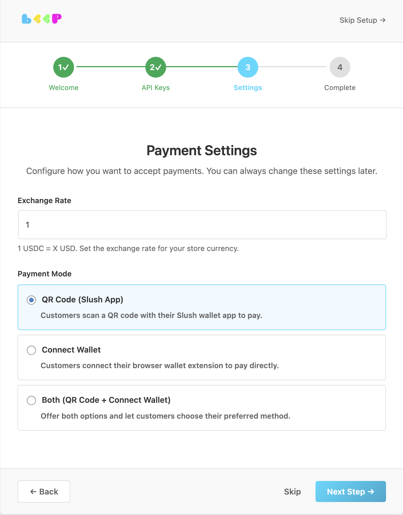 Step 3: Configure Settings